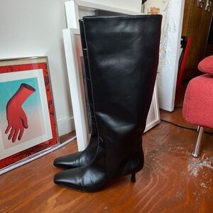 Zara Black Heeled Boots